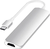 Satechi ST-SCMA2S Slim v2 type-c ezüst hub kép