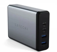 Satechi PD,2X USB3.0,1XQUALCOMM 3.0 108w 2xusb/2xtype-c asztroszürke töltő kép