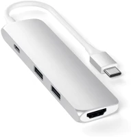 Satechi ST-CMAS Type-c slim multiport adapter silver kép