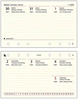 Saturnus 23.052003 Gyűrűs kalendárium betét  s311 heti sárga lapos 2026. kép