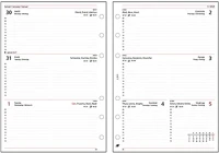 Saturnus 23.052011 Gyűrűs kalendárium betét  l311/f heti fehér lapos 2026. kép