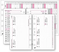 Saturnus 23.052013 Gyűrűs kalendárium betét  s311/f heti fehér lapos 2025. kép