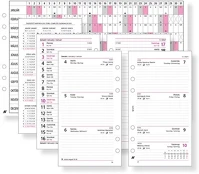 Saturnus 25SM311-FEH Gyűrűs kalendárium betét  m311/f heti fehér lapos 2025. kép