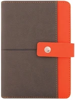 Saturnus 25SS426-00N Gyűrűs kalendárium  s426 fehér lapos szürke-narancs műbőr 2025. kép