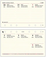 Saturnus S311 Gyűrűs kalendárium betét  s311 heti sárga lapos 2025. kép