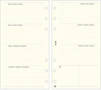 Saturnus S358 Gyűrűs kalendárium betét  s358 bianco heti tervező sárga lapos kép