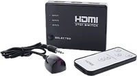 Savio CL-28 Hdmi switch távirányítóval, 3x bemenet, 1x kimenet (cl-28) kép