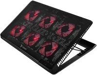 Savio COS-01 laptop cooling pad 6 backlit fans 2000 rpm kép