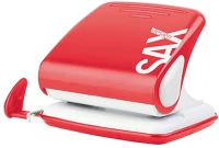 Sax 7310038006 Lyukasztó  418 design 2 lyukú fém 25 lap piros kép