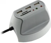 Sbox DH-1 3xusb2.0 + 2x3,5mm + sd olvasó asztali elosztó kép