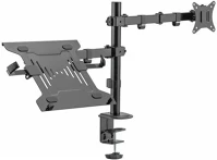 Sbox LCD-LM01-2 asztali laptop és monitortartó konzol. állítható magasság, 13 - 27 kép