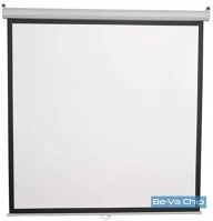 Sbox PSA-112 Sbox PSA-112 4:3 200x200 cm távirányítható matt fehér elektromos vetítővászon fekete kerettel kép