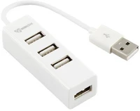 Sbox SBOX H-204W 4 portos fehér usb hub kép