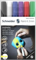 Schneider 120195 Dekormarker készlet, akril, 2 mm,  