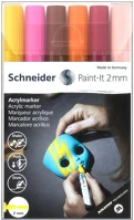 Schneider 120197 Dekormarker készlet, akril, 2 mm,  