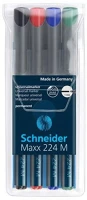 Schneider 224 M 4 KLF.SZÍN Alkoholos marker ohp 1mm tűhegyű  maxx 224 m 4 klf.szín kép