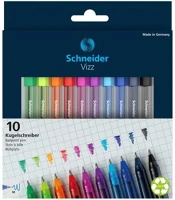 Schneider COR_TSCVIZZV10 Golyóstoll készlet, 0,5 mm, kupakos,  