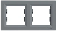 Schneider EPH5800262 Asfora vízszintes acél kettes keret kép