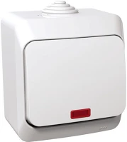 Schneider WDE000561 Cedar plus jelzőfénnyel/ip44 fehér váltókapcsoló kép