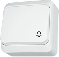 Schneider WDE001012 Prima csengőjellel/10a fehér egypólusú nyomó kép