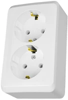 Schneider WDE001048 Prima 16a fehér 2x2p+f csatlakozóaljzat kép