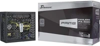 Sea sonic PRIME FANLESS PX 500 Atx silent desktop tápegység 500w 80+ platinum box kép
