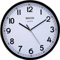 Secco COR_DFA028 Falióra, 29,5 cm, fekete keretes,  