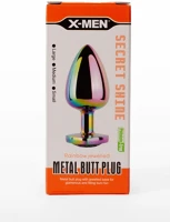 Secret H05XMEN000146 X-men  shine metal butt plug rainbowheart l kép