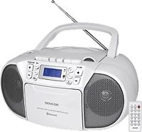 Sencor SPT3907W Spt 3907 w  kazettás fehér cd-s rádió kép