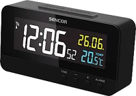 Sencor SDC 4800 B  digitális ébresztőóra, hőmérővel, fekete (sdc 4800 b)