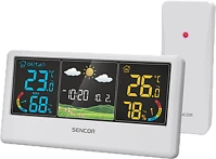 Sencor 52000065 Sws 4100 w színes kijelzős fehér időjárás állomás kép