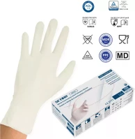 Setino 3.5G M 100PCS FEHÉR Nitril gumikesztyű - 3.5g m 100pcs fehér kép