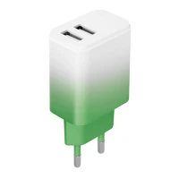 Setty LSIG-AA-20 - 2XUSB 18W Lsig-aa-20 - 2xusb 18w fehér-menta hálózati töltő fej kép