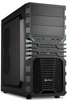 Sharkoon VG4-V FEKETE Sharkoon számítógépház - vg4-v (fekete; fekete belső; alsó táp; atx,matx; mitx; 2xusb3.0; i/o) kép