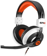 Sharkoon 4044951018239 Fejhallgató - rush er2 (fekete-fehér; mikrofon; trrs 3.5mm jack; hangerőszabályzó; nagy-párnás; 2.5m kábel) kép