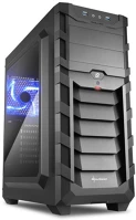 Sharkoon 4044951021253 Számítógépház - sgc1 window black (fekete; alsó táp; atx,matx; mitx; 2xusb3.0; i/o; 2x120mm ventillátor) kép