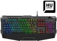 Sharkoon SGK4 Skiller sgk4 billentyűzet (usb, rgb, csuklótámasz, multimédia, 1,8m, magyar, fekete) kép