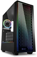 Sharkoon 4044951028160 Rgb lit 200 midi tower fekete kép