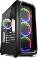 Sharkoon TK5M RGB ATX Tk5m rgb atx asztali fekete kép