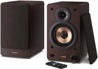 Sharp CP-SS30 Br aktív polchangszóró, 2x30w, bluetooth, usb, aux, barna kép