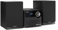 Sharp SHARP XL-B517D(BK) Bluetooth mikrohifi rendszer dab+ rádió tunerrel és fekete fa hangszórókkal kép