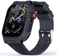 Shellbox RS143242 Apple watch 7-9 (41 mm), műanyag védőkeret, kijelzővédő üveggel kép