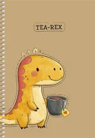 Shkolyaryk A5-SC-096-6136 Spirálfüzet, a5, sima, 96 lap, állatok, vegyes kép