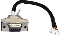 Shuttle PVG01 Vga port expansion kit for slim-pcs 15-pin mini d-sub 2 x 10-pin fekete, rozsdamentes acél, fehér kép