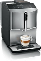 Siemens TF305E04 Eq.300 automata kávéfőző, titán/fekete (tf305e04) kép