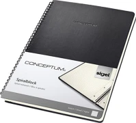 Sigel CO821 spirálfüzet, exkluzív, a4, vonalas, 80 lap, keményfedeles, sigel kép