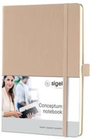 Sigel COR_SICO650 jegyzetfüzet, exkluzív, a5, kockás, 97 lap, keményfedeles, sigel kép