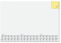 Sigel COR_SIHO490 Könyökalátét, 595x410 mm, 3 éves tervezővel, jegyzetfüzettel, kép