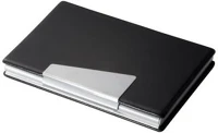 Sigel COR_SVZ131 Névjegytartó tárca, alumínium/műbőr, 20 db-os, kép