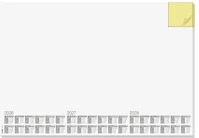 Sigel H6490 könyökalátét, 595x410 mm, 3 éves és heti tervezővel, jegyzettömbbel kép